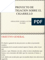 Proyecto de Investigacion Sobre El Cigarrillo