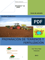 Manual de preparación de terrenos y fertilizantes, capacidad 1