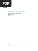 Download NetAppDocs Powershell Module Overview and Usage Guide by Trey Davis SN317114785 doc pdf
