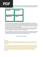 Swot Analysis Theory