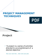 Project Management Techniques