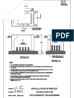 Installation of Precast Foundation For 1 PH Padmount Transformer