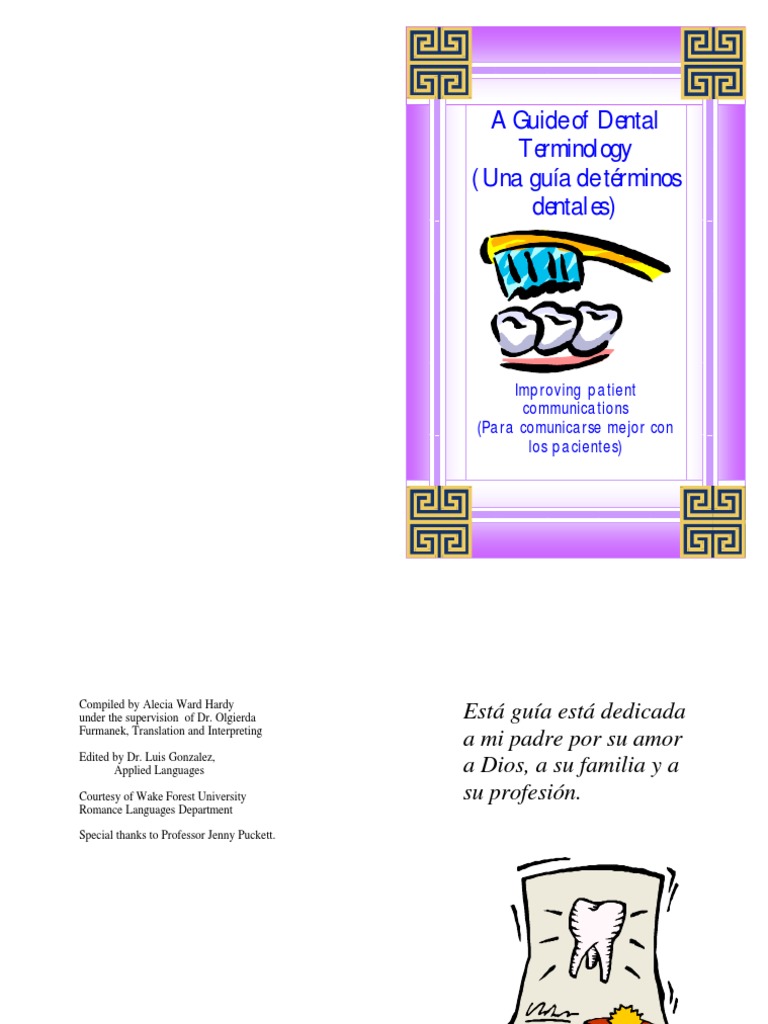 spanish dental terminology Odontología Ciencias de la Salud