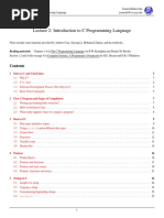 Lecture02 C Basics