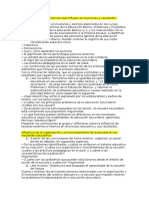 Factores Internos y Externos Que Influyen en El Proceso y Resultados Educativos