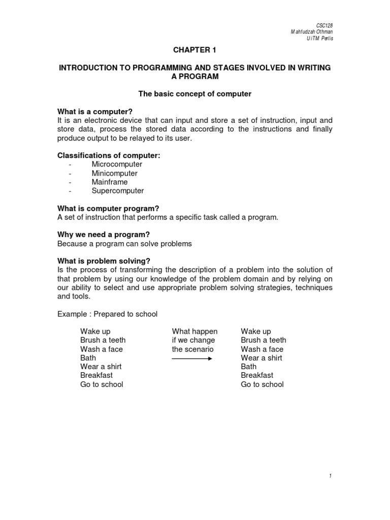 Chapter 1 | PDF | Computer Program | Programming