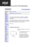 Circuito en Serie LCR