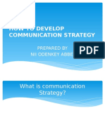 How To Develop Communication Strategy