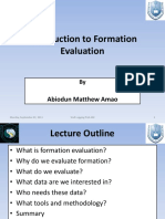 Introduction To Formation Evaluation