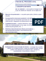 Power Point, Las Partes en El Proceso Civil