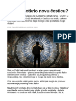 CERN Je Otkrio Novu Cesticu PDF