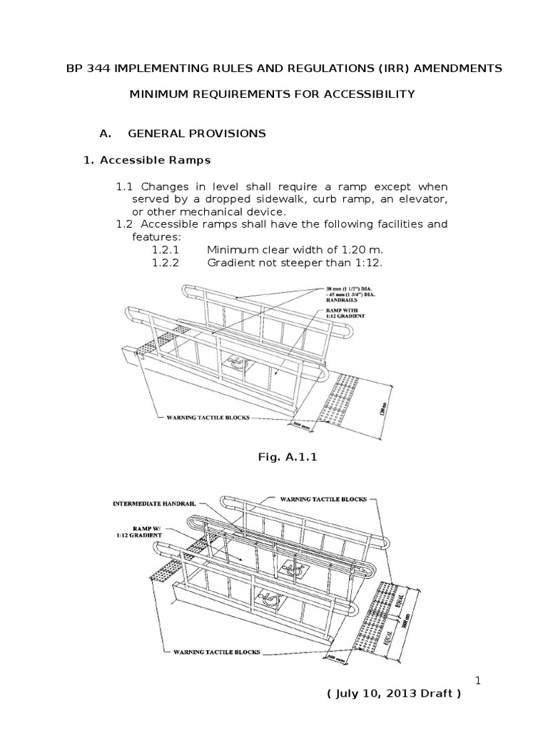 Bp 344 Accessibility Law Sidewalk Door