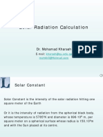 Solar Radiation Calculation