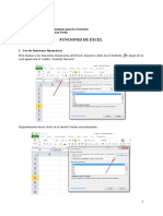 Funciones de Excel