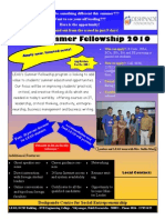 LEAD Summer Fellowship 2010