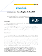 Instalação do Sistema OASIS de Gestão de Projetos