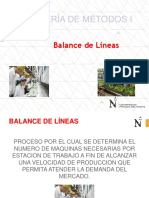 Balance de Linea Simple