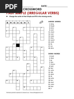 Atg Crossword Pastsimple2