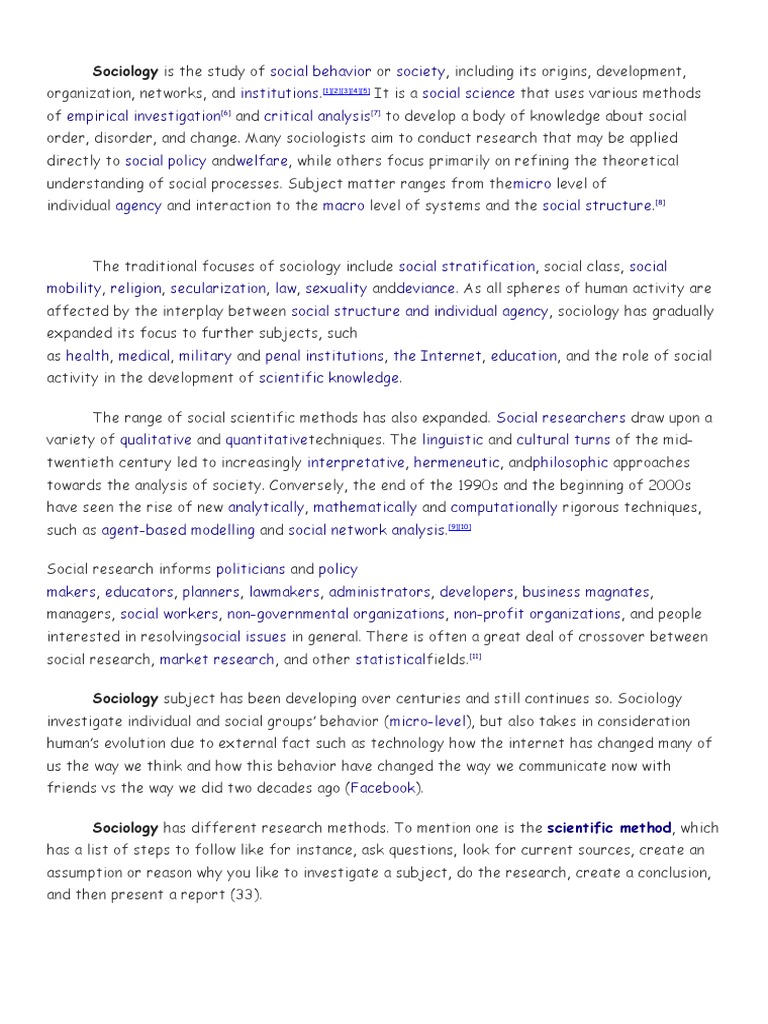 Sociology & Anthropology Explained | PDF | Sociology | Anthropology