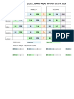 Jadual Waktu Anjal 2016