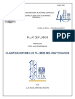 Clasificación de Los Fluidos No - Newtonianos