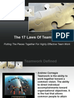 The 17 Laws of Teamwork: Putting The Pieces Together For Highly Effective Team Work