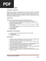 Site Surveying Report Levelling Surveying Line Geometry - chain surveying report