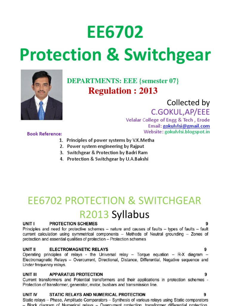 Electrical Switchgear Pdf