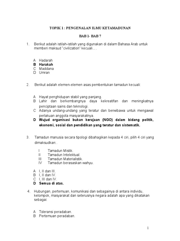 Contoh Soalan Ujian Hubungan Etnik - Kecemasan u Contoh Soalan Ujian Hubungan Etnik - Kecemasan u