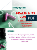 Health & Its Concepts: K. Hema Anandhy, M.SC Nursing, Puducherry