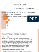 Klasifikasi Bunyi Bahasa Presentasi