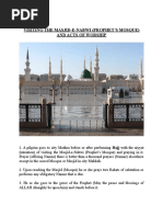  VISITING THE MASJID-E-NABWI (PROPHET’S MOSQUE) AND ACTS OF WORSHIP