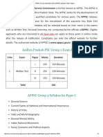 APPSC Group 2 Notification 2016 APSPSC Syllabus Pattern Papers
