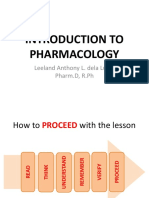 1 Introduction To Pharmacology