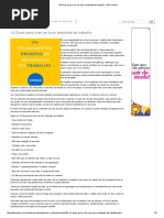 14 Dicas Para Criar Um Bom Ambiente de Trabalho - DDS Online