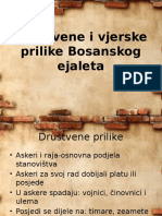 Društvene i Vjerske Prilike Bosanskog Ejaleta