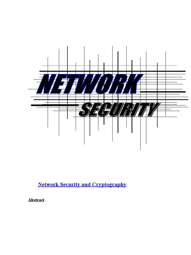 Abstract On Network Security and Cryptography | PDF | Key 