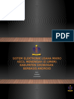 Presentasi Skripsi Sistem Elektronik Usaha Mikro Kecil Menengah Kabupaten Grobogan Berbasis Web