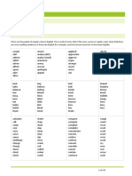 English Verbs List PDF