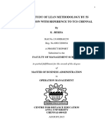 A Study of Lean Methodology by 5S Application With Reference To TCS Chennai - V2 PDF