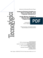 Normas de Eficiencia Energética de Motores de Induccion PDF