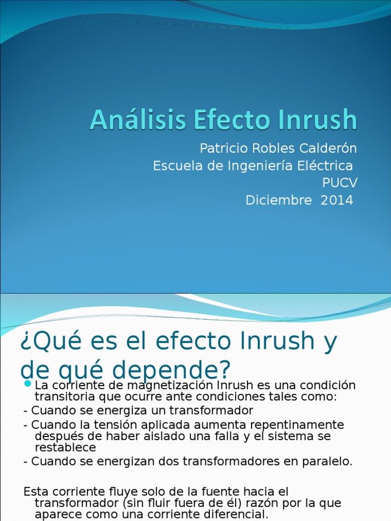 Efecto Inrush en Transformadores de Poder | PDF | Transformador ...
