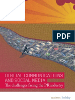 Digital Communications and Social Media The Challenges Facing The PR Industry