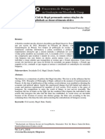 A Sociedade Civil de Hegel Permeando Outras Relações: Da Simplicidade Ao Desenvolvimento Efetivo