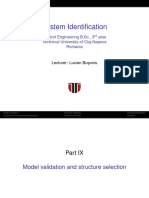Part 9 - Model Validation and Structure Selection