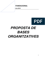 Propuesta de Bases Organizativas de La Nueva CDC