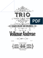 Andreae, Volkmar - Piano Trio No. 1
