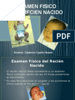 Examen físico completo del recién nacido (RN