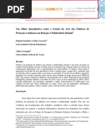 Um Olhar Quantitativo Sobre o Estado Da Arte Das Políticas de Proteção à Infância Em Relação à Publicidade Infantil