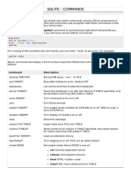 Sqlite Commands